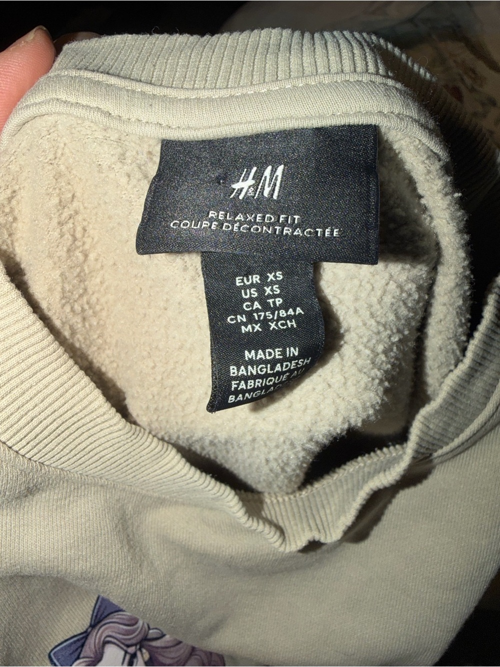 H&M Relaxed Fit women’s Beauty and the Beast Belle Sweater in Beige